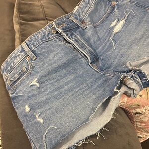 Old Navy Ripped Blue Jean Shorts